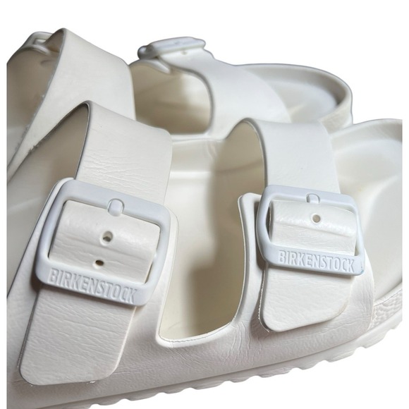Birkenstock Arizona 2 Strap EVA Men's Sandals-White-Euro 43 US 12 - Picture 13 of 16